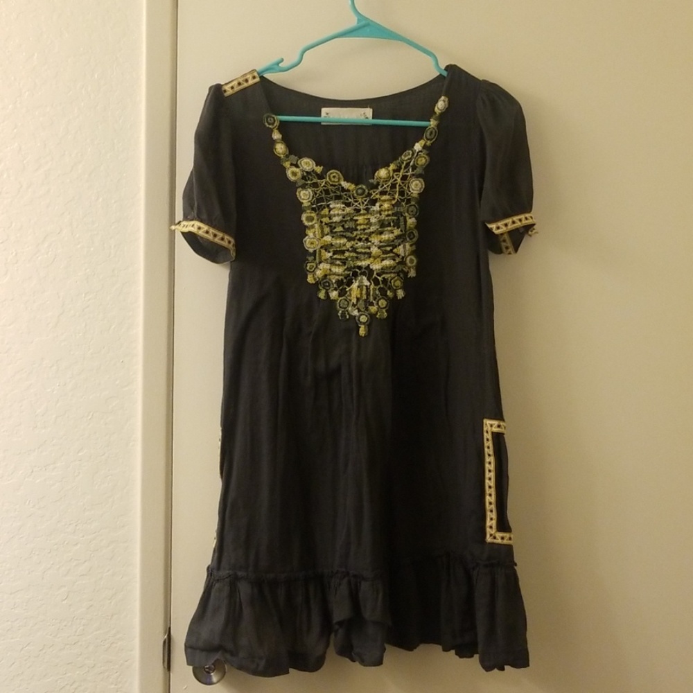 Velvet for Anthropologie embroidered Tunic